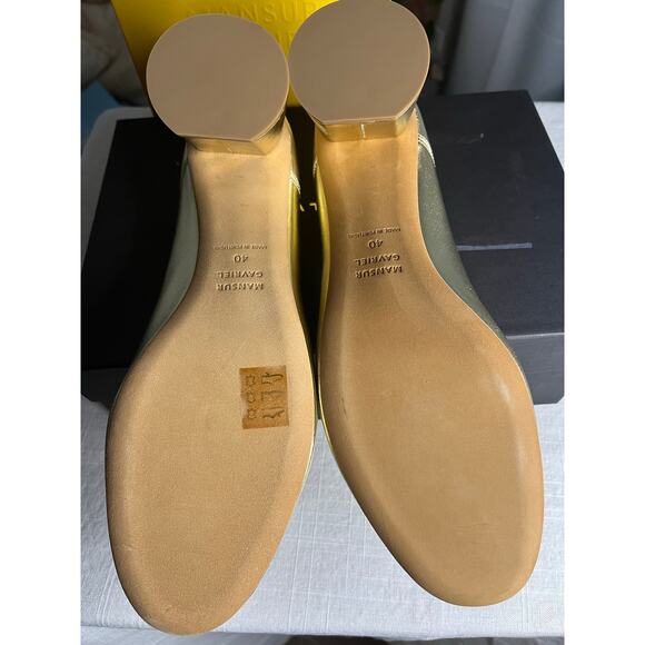 NEW Mansur Gavriel Dream Pump Gold Women's US 10 ($495) - Picture 5 of 10